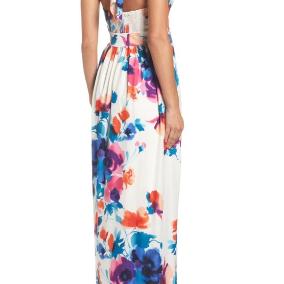 Eliza J Floral Maxi Halter - Size 12 - Picture 4 of 7